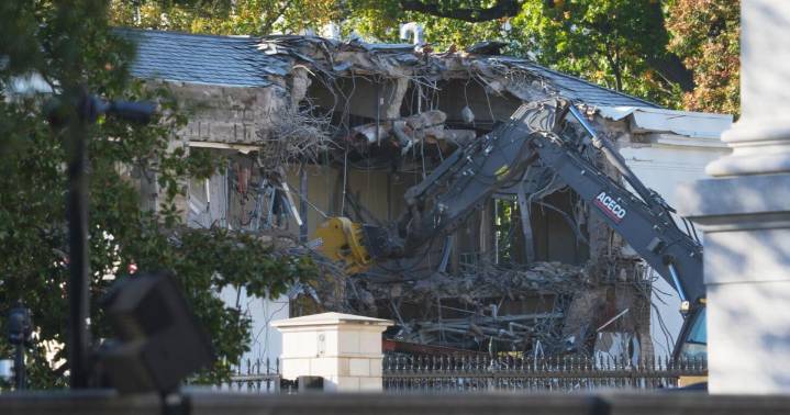 The White House starts demolishing part of the East Wing to build Trump's ballroom