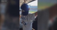 Young fan relentlessly cheers on Dodgers during NLDS thriller