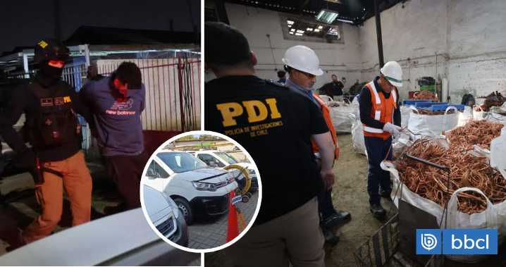 Cae banda de "falsos mecánicos" que robaban cables de cobre en el Bío Bío: más de 20 detenidos