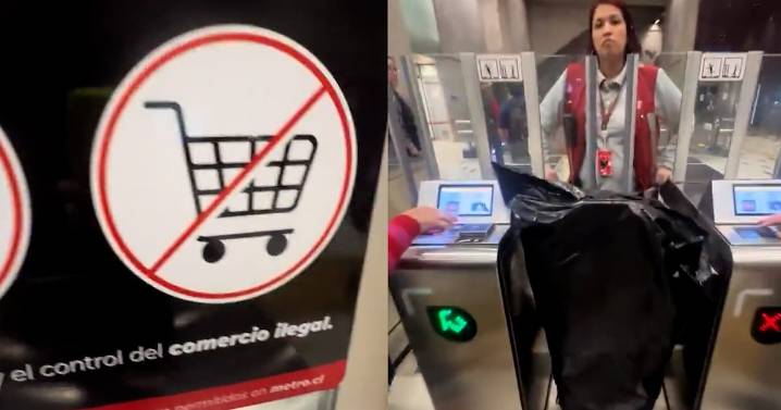 Funcionaria del Metro de Santiago es aplaudida y elogiada tras prohibir ingreso de vendedor ambulante