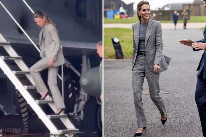 Kate Middleton fans 'in awe' after royal effortlessly walks backwards in heels