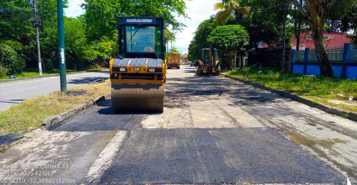 Obras en la calle 30 en Yopal mejoran la conectividad entre sectores estratégicos
