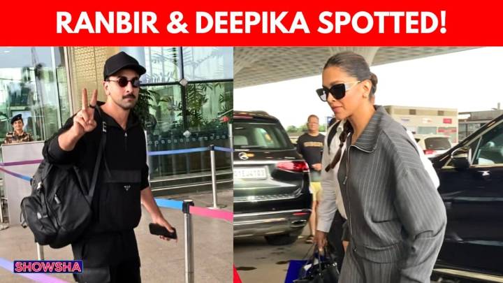 Ranbir Kapoor & Deepika Padukone Spotted At Mumbai Airport