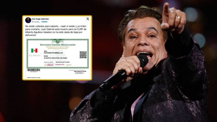 Tras supuesta aparición de Juan Gabriel en Francia; descubren que su CURP sigue activa