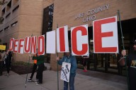 ‘Stop bullying my family’: Demonstrators rally against Lake County