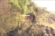 Bomberos Voluntarios controlaron incendio de pastizales en Sauce Montrull
