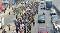 Colectivos de Lurín paralizaron la Panamericana Sur en protesta por extorsiones
