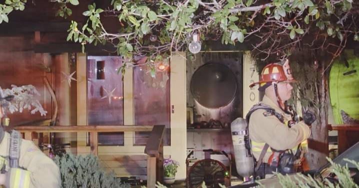 Redding Fire Department responds to structure fire, one person transported to hospital with burn injuries