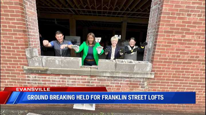 Evansville breaks ground on future Franklin Street Lofts