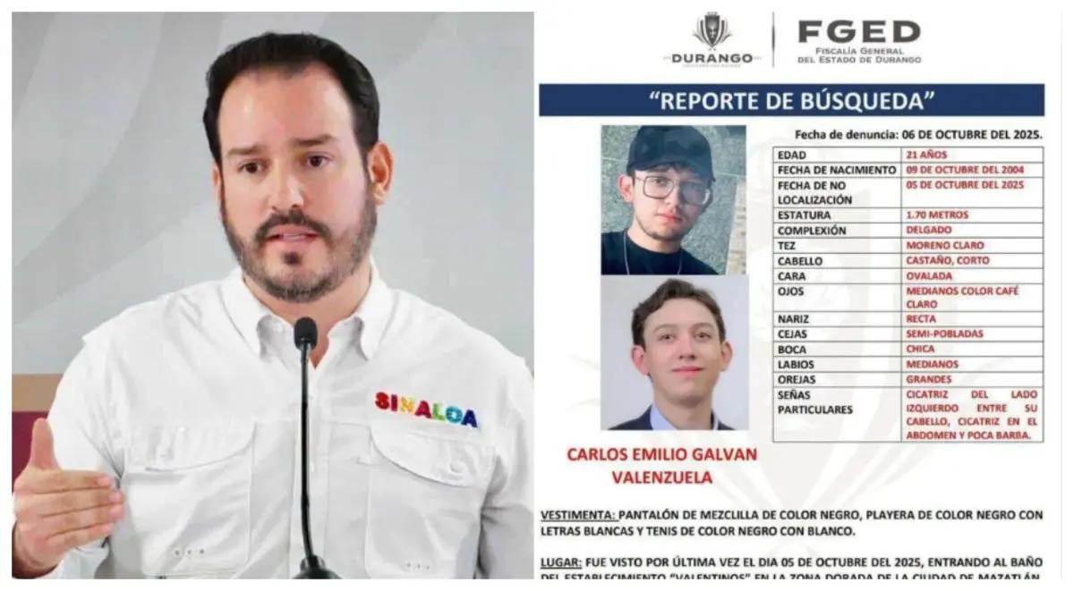 Renuncia secretario de Economía de Sinaloa: su bar vinculado a desaparición de joven en Mazatlán