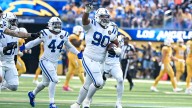 After having hand in 3 Colts interceptions, Grover Stewart finally gets one of his own in win over Chargers