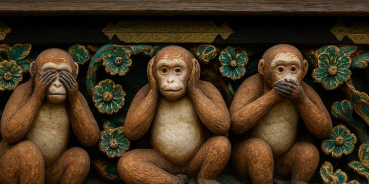 Cuál es el significado de los tres monos sabios que se convirtieron en un emblema global de conducta humana