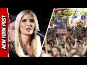 Ivanka Trump and Jared Kushner Address Thousands in Tel Aviv's Hostage Square