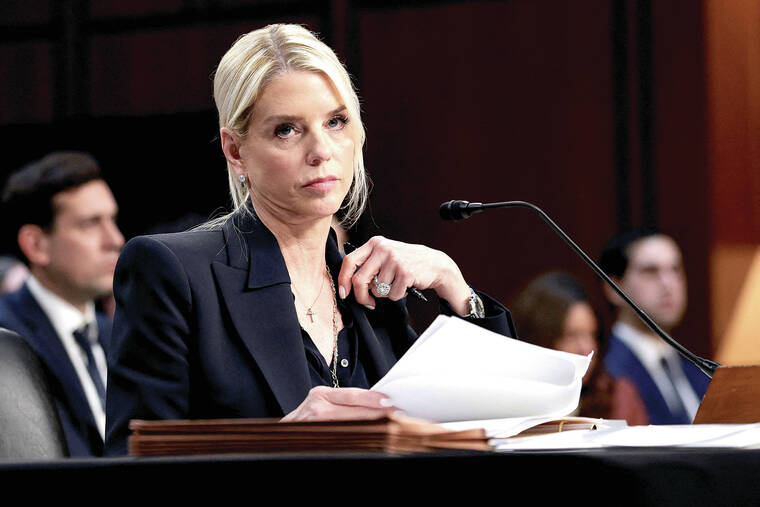 Bondi rebukes Democrats as she faces criticism over DOJ leadership