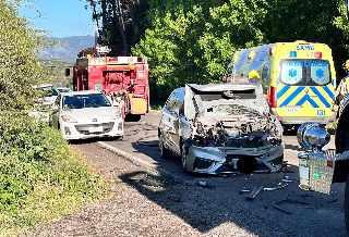 Choque de tres vehículos dejó heridos en San Vicente
