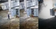 Video: Borracho confunde subestación eléctrica con baño portátil y sobrevive a  potente descarga