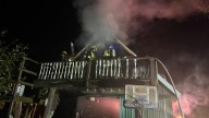 Casco Twp. barn damaged in 'stubborn' fire that rekindled overnight