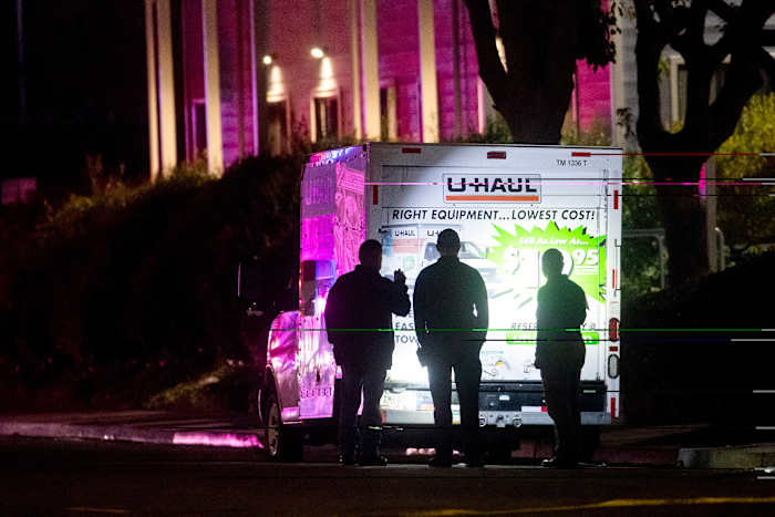 Shots fired at vehicle after it backs into US Coast Guard base in the San Francisco Bay Area