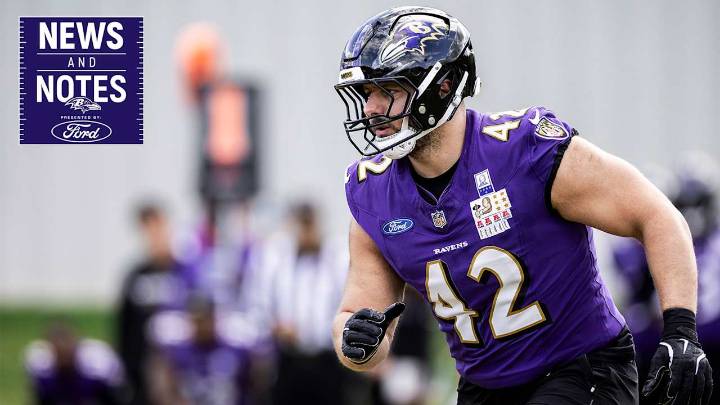 News & Notes: Ravens Eagerly Anticipate Patrick Ricard's Debut