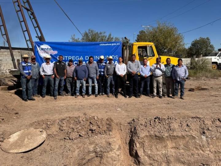Inaugura Estado en Ahumada pozo de agua potable en beneficio de 20 mil habitantes