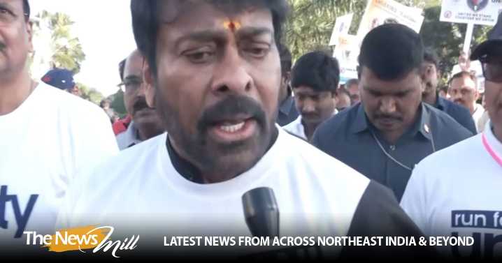 Chiranjeevi pays tribute to Sardar Vallabhbhai Patel on his birth anniversary, joins Run for Unity in Hyderabad