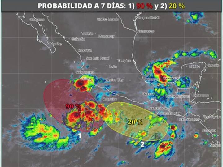 Ciclón tropical Priscilla llegará en 48 horas; seguirán lluvias en casi todo el país