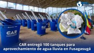 CAR entregó 100 tanques para aprovechamiento de agua lluvia en Fusagasugá