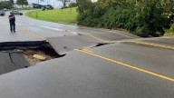 VIDEO | Watch as major road in Jeffersontown caves in