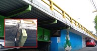 Captan inusual movimiento en puente vehicular de Iztacalco