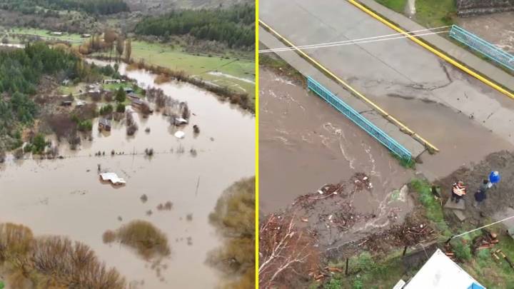 "En algunos sectores rurales aún no se puede acceder": Intenso temporal de tres días causó estragos en la región de Aysén