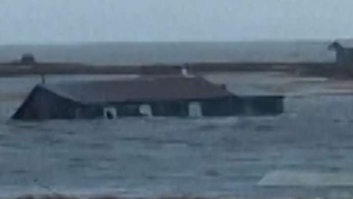 House filmed floating to sea after Typhoon Halong hits Alaska’s coast
