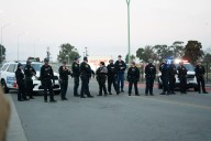 Law enforcement shoot into truck at Oakland immigration protest
