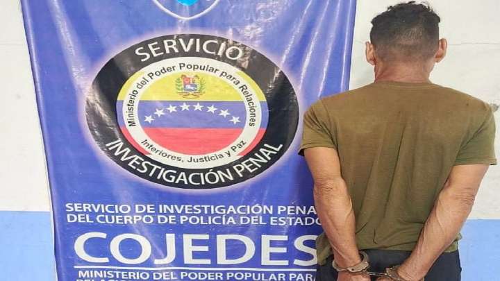 Aberrado fue detenido por abuso sexual a dos niñas en una finca de El Pao en Cojedes