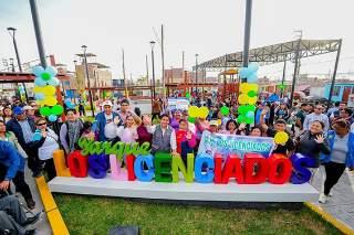 Alcalde Walter Soto inaugura parque recreacional en el A.H. Los Licenciados