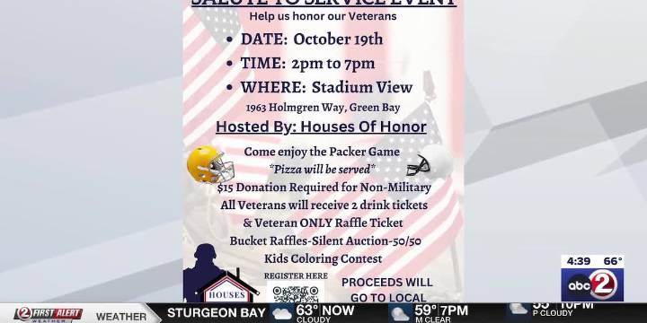 Houses of Honor to host annual Salute to Service event Sunday