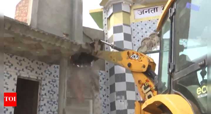 Bulldozers roll in Sambhal: Illegal madrasa, 'barat ghar' pulled down on govt land; SP says 30
