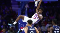 76ers’ VJ Edgecombe slams with authority in first game with Joel Embiid