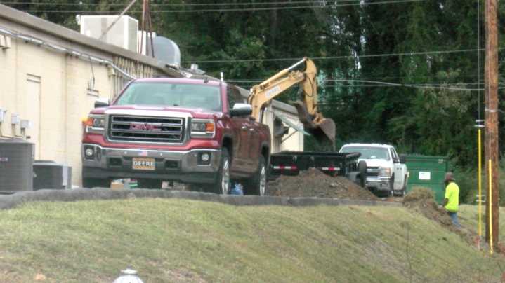 Sherwood businesses out of power after waste management truck crashes into power line