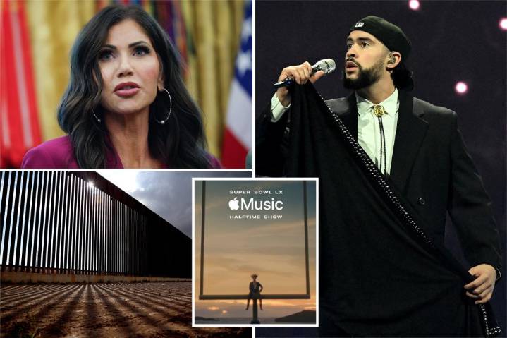 NFL officials won't be 'able to sleep at night' after tapping Bad Bunny for Super Bowl halftime show,  Kristi Noem says