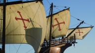 La Nao Santa María visita San Sebastián por primera vez: "Parece mentira que pueda navegar y que haya recorrido tantas millas"