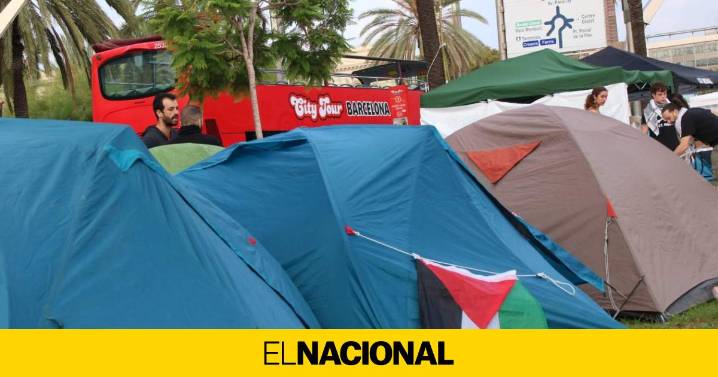 El apoyo a la Flotilla y a Gaza continúa: acampada indefinida en Barcelona y protestas estudiantiles