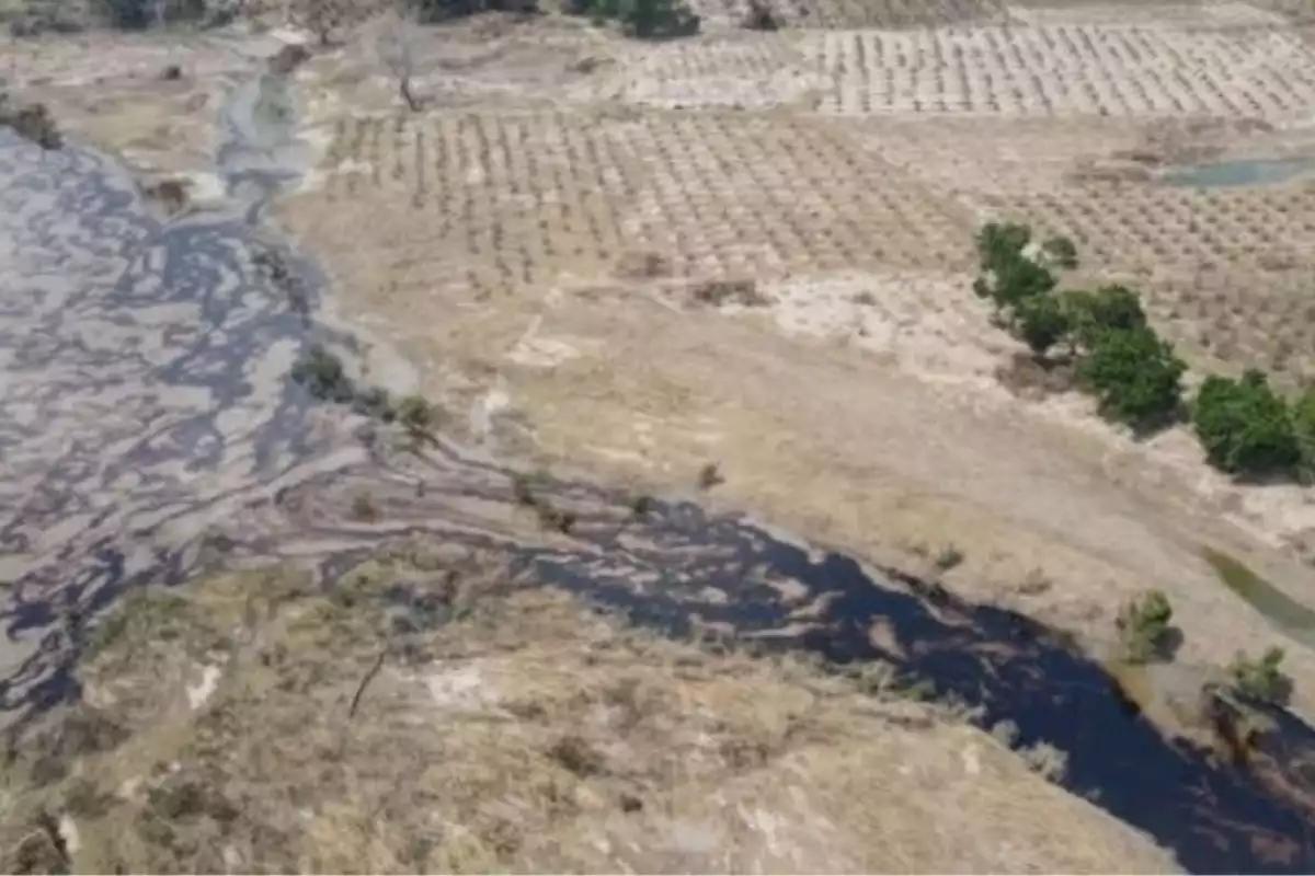 Pemex recupera más de 345 mil litros de crudo tras fuga en Veracruz: supervisa Víctor Rodríguez Padilla las labores de limpieza