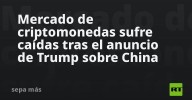 Mercado de criptomonedas sufre caídas tras el anuncio de Trump sobre China