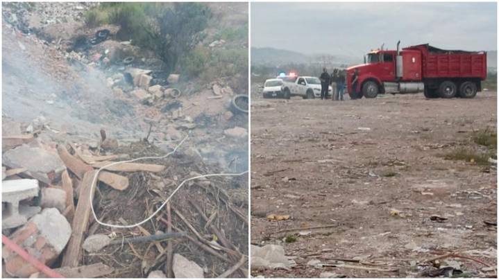 Atendieron queja por quema de basura y tiradero clandestino al norte