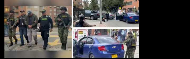 Exmilitar protagonizó balacera desde vehículo de lujo en el norte de Bogotá y dejó tres agentes del GAULA Militar heridos