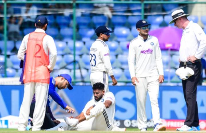 Mohammed Siraj collapses from heat during India vs West Indies Test