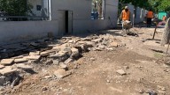 Capital inició la reparación de veredas de la escuela Provincia de Santa Fe