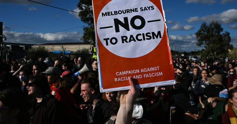 Anti-immigration and counter-protesters on the march
