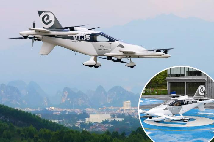 Driverless flying taxis can fly nearly 125 miles on one battery charge