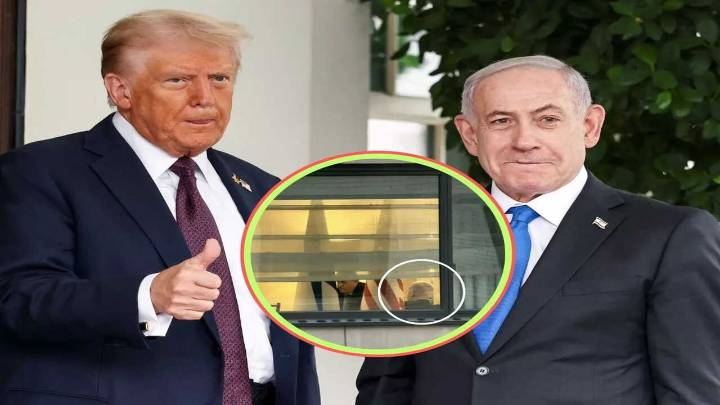 In viral photo, Netanyahu spotted without bulletproof glass in New York hotel